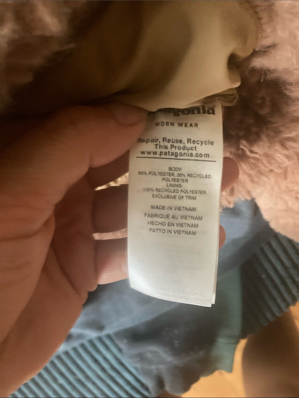 Patagonia high loft full zip fleece jacket - Picture 7 of 8